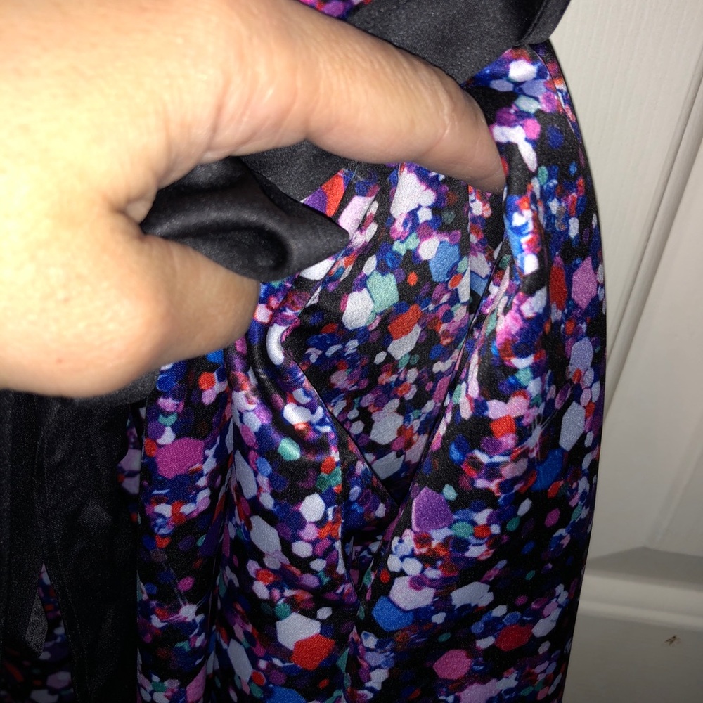 NWT KATE SPADE "Glitter Dot” Charmeuse Robe Kimono - Picture 6 of 9